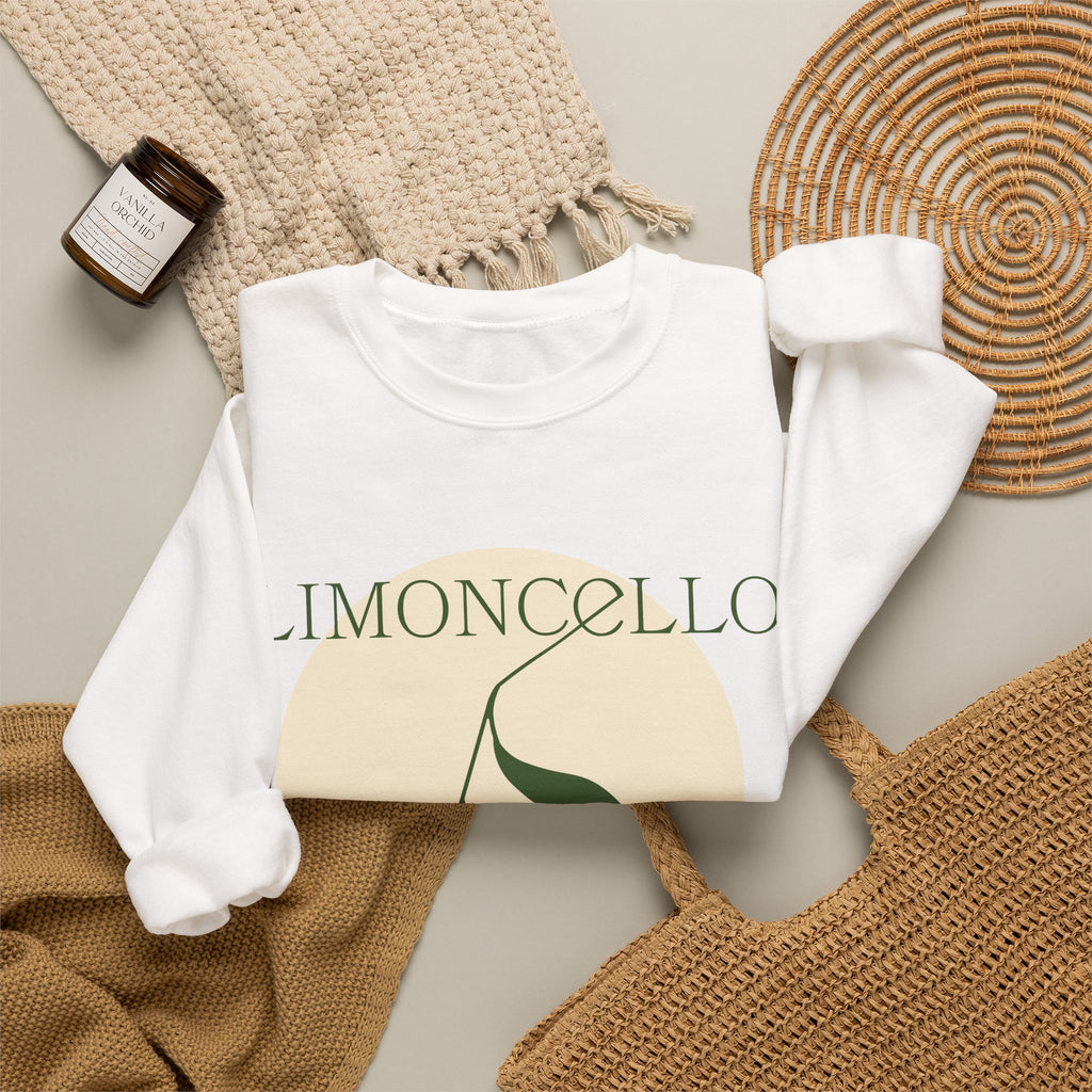 Limoncello Lemon Illustration Sweatshirt | Citrus Graphic Crewneck